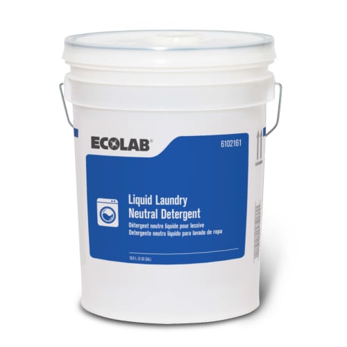 Detergente Líquido Neutro para Lavandería Ecolab®, 5 Galones, #6102161